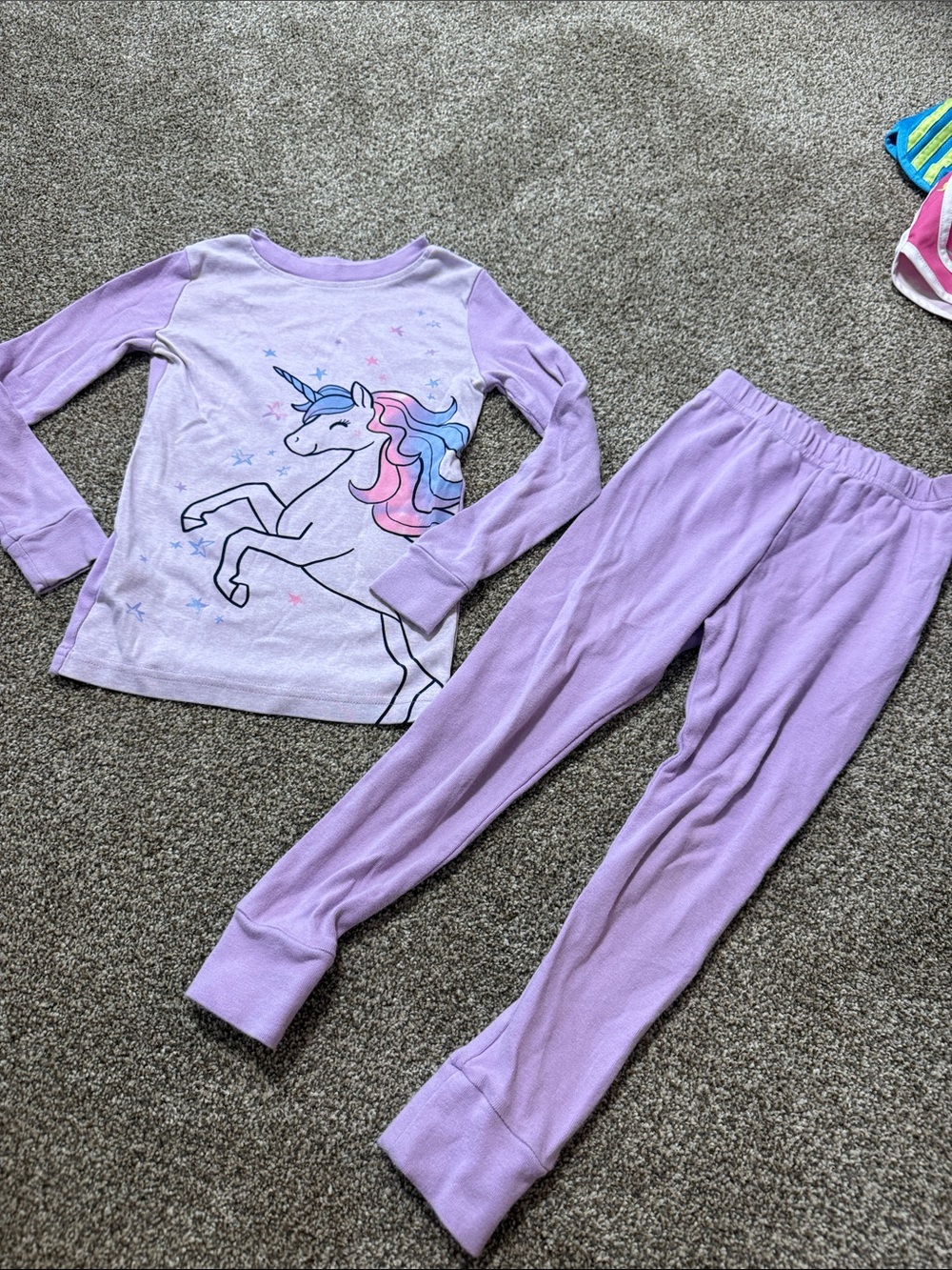 Kirkland Signature Lavender Unicorn Pajama Set